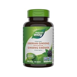 Nature’s Way Ginseng, Siberian Health Supplement 100 Capsules