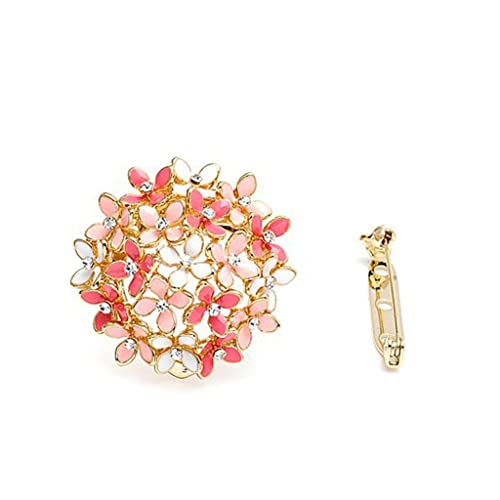 Broche hijab et pince à écharpe double usage en émail et strass brillants