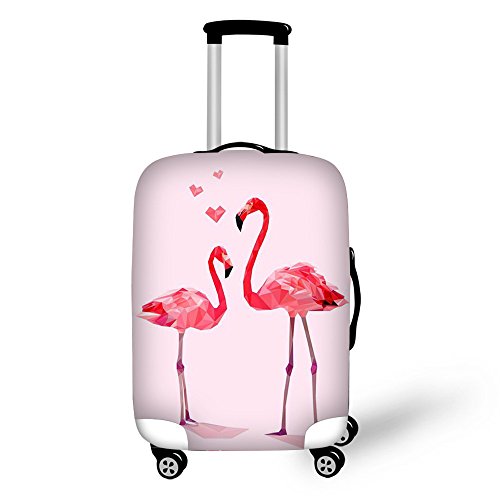 Luggage Cover,Pretty flamingo pattern Keeps Your Travel Suitcase Clean and Protects,Suitable for all models … (M (22'-26' cover))