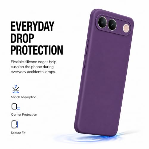 Image of FIRST MART Matte Silicone Back Cover for Vivo S2 - Purple