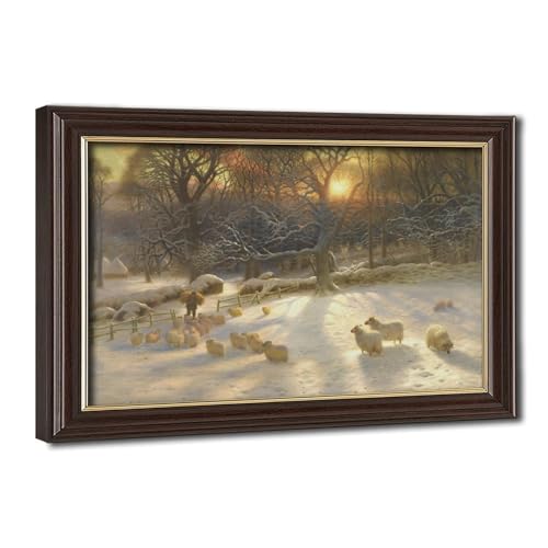 Impression sur toile Farquharson pour décoration murale de bureau paysage d'hiver suspendre