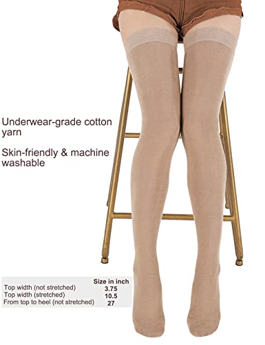 Image of EZFS PLUS Thigh High Socks for Women Extra Long and Thick Over the Knee Cotton Boot Stockings Leg Warmer for Girls