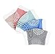 Hillento Unisex Baby Crawling Anti-Rutsch-Knieschoner, Kleinkind Knie Ellbogenschützer Crawling Protecter, 5 Paare (blau, grün, pink, grau, khaki)