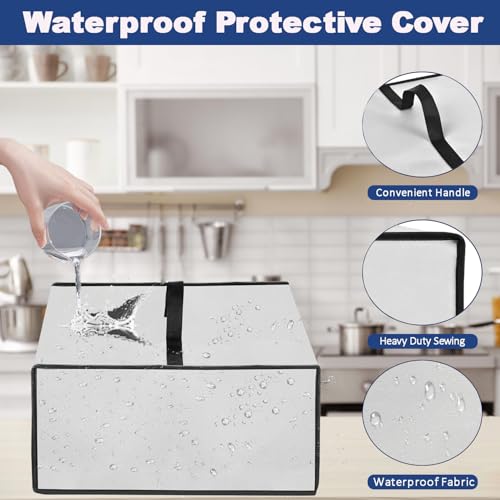 Image of Cover for Inoviva Frozen Drink & Slushie Machine, Slushie Machine Cover for INOVIVA Slushy Machine for Home S1.0 68 oz, Waterproof Heavy-duty Thickened Cover Case with Handle (Silver)