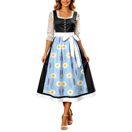 Vestido de tirolesa con cintura imperio y blusa para un ajuste perfecto