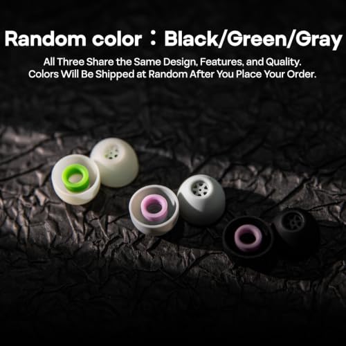 Image of Linsoul Kiwi Ears Flex Earbud Tips, Replacement Silicone IEM Tips, 3 Pairs, S /M /L Size, for KZ ZS10 Pro 2, SuperMix 4,Hype4,Orchestra Lite, Cadenza Wired /Wireless Earphones（Random Colors）