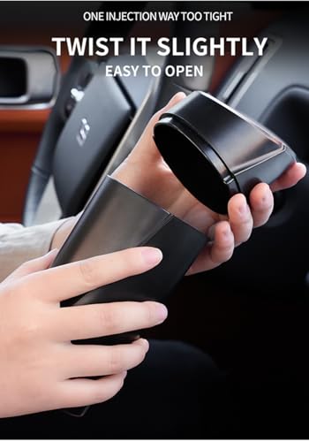 Image of 2 Pcs Car Trash Can Bin with Lid,Car Garbage Can Cup Holder,［Black+Pink Color］,Car Organizers and Storage for Seat Accessories