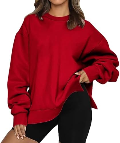 Womens Oversized Crewneck Sweatshirts Hoodies Fall Casual Long Sleeve Pullover Tops Winter Clothes 2024 Fashion
