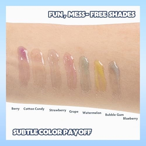 Brilho labial Disney Minnie Mouse 7 peças à base de plantas, lembrancinhas de festa para meninas, pr