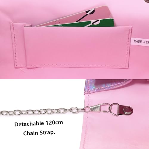 Image of Gurina Evening Clutch Purses for Women Formal Party Clutch Bags Cocktail Prom Shoulder Handbags Shiny Crystal Bow Flap Purses