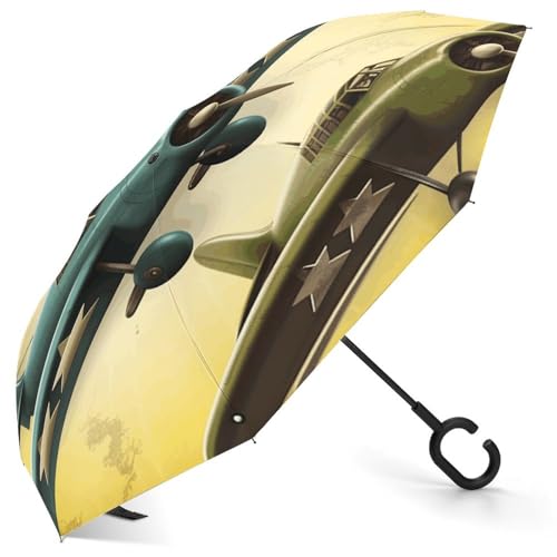 Parapluie à l'envers automatique compact avec protection UV totale