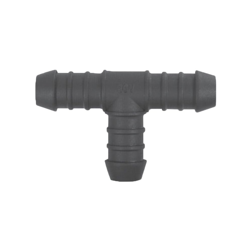 UKCable-Ties Tee Pipe Connector Drip Irrigation Hose Barbed Plastic Joiner (14mm)