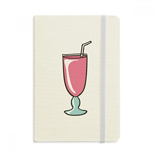 Carnet A5 rose glace avec couverture en tissu doux de 144x210 mm multicolore