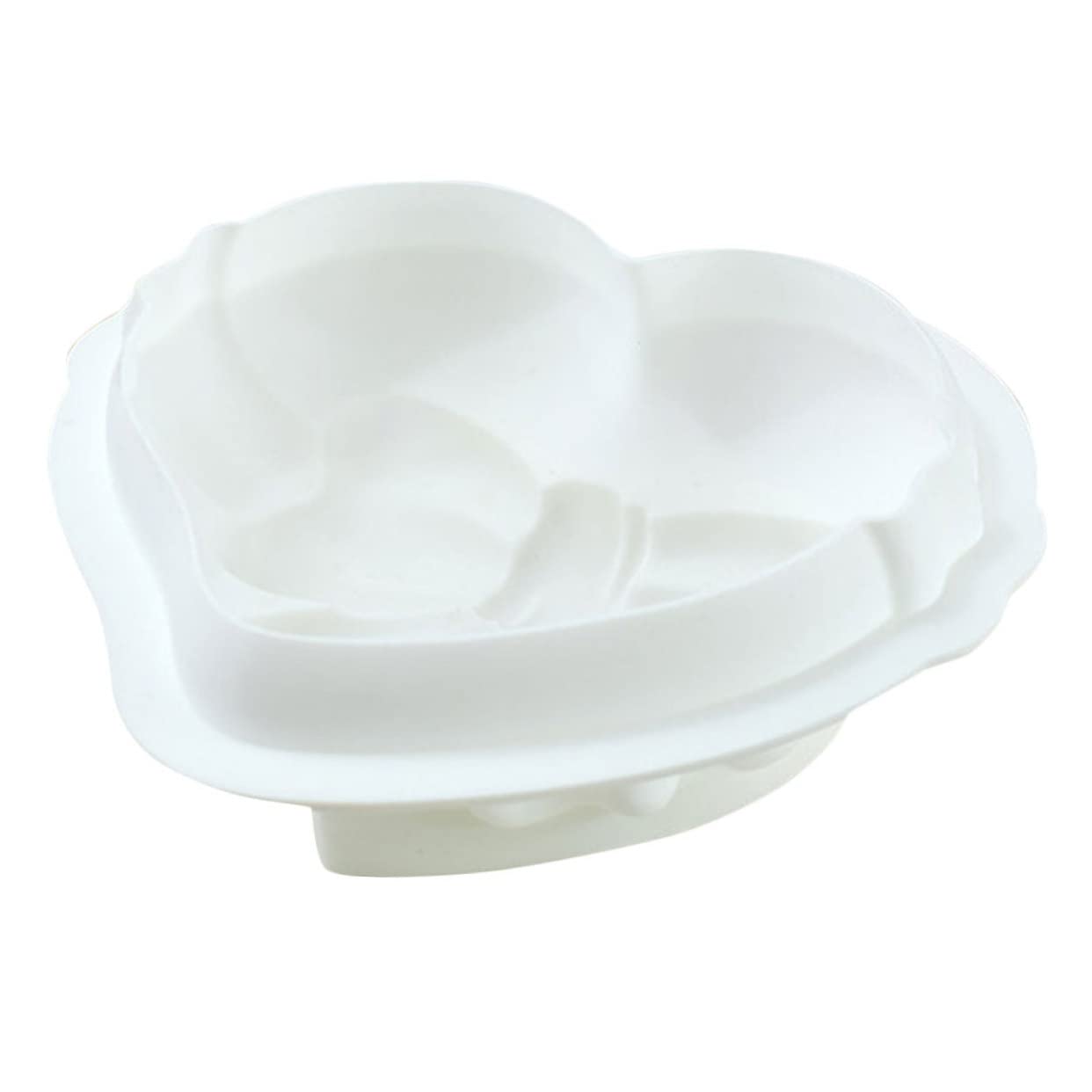 MAGICLULU 4piezas Molde De Silicona Para Repostería Forma De Corazón Para Mousse y Pasteles Silicona De Alimenticio Para Uso Casa o Pastelerías