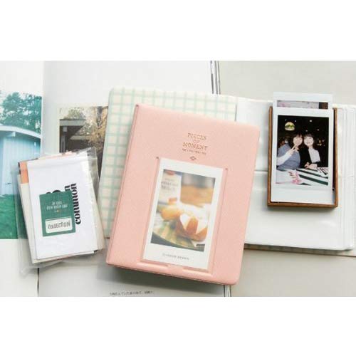 Image of ZENKO 64 Pockets Photo Album for Fujifilm Instant Mini 13 /12 /11 /9 /8 /SE /41 /99 /Evo /Liplay Instant Camera /Mini Link Printer, Polaroid Snap Touch Mint Zip Instant Camera Printer- Blush Pink