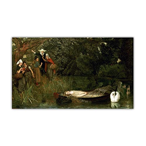 Kit peinture 5D Arthur Hughes Lady of Shalott idée cadeau créatif anniversaire et fêtes