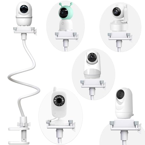 Soporte para Vigilabebes Universal | Ajustable Soporte para Cámara Monitor de Bebé Compatible con HelloBaby/Blemil/nooie/BOIFUN/momcozy/GHB/ | for 1/4' la Mayoría de Vigilabebes (33.4inch)