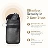 Faraday Pouch for Car Keys 2 pack- Advanced RFID Blocking, Anti Theft Car Key Signal Blocker Pouch- Key Fob Protection Pouch with Metal Clip & Sturdy Velcro Close- Keyless Car Key Protection Bag- 2pcs #5