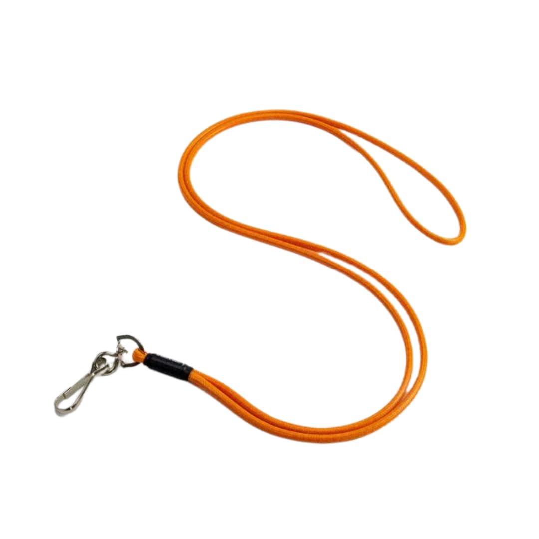 Dog & Field SIGNATURE DOG WHISTLE LANYARD – Lightweight, Stylish & Durable Whistle Lanyard for Dog Training – Comfortable Rubber Hardware – (Orange)