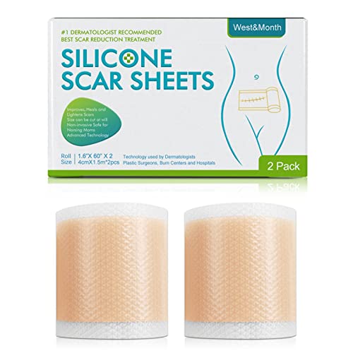Silicone Tape for Scar Removal, Soft Painless Easy Removal Scar Tape, 1.57