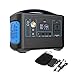 Price comparison product image Solar Generator 540WH Portable Power Station 230V/600W Mobile Power Supply with LCD Display for RV, Car Travel, Outdoor Activities such as Camping, Barbeque, Party Garden(Blue)