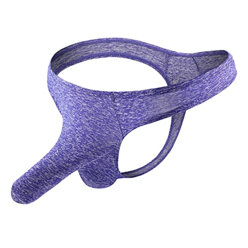 Men's Sexy Elephant Trunk Thong Detachable Lock Buckle T-shaped Underpants Sexy Bulge Pouch Temptation Briefs Panties