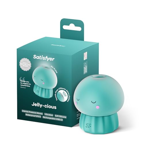Satisfyer Jelly-cious Vibromasseur Ă ondes de pression | vert | Silicone