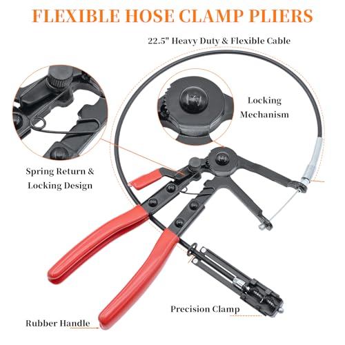 16 Pcs Hose Clamp Pliers Set, Hose Clamp Removal and Installation Tool by Yuesstloo - Used condition - Image 4