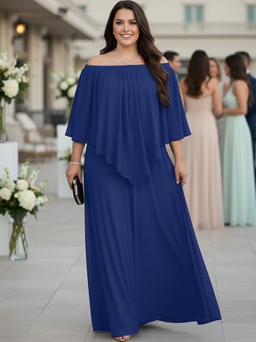 Image of KOH KOH Womens Strapless Off Shoulder Flattering Cocktail Maxi Dress Gown
