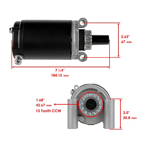 Caltric Compatible With Starter John Deere 13 13Hp 15 15Hp 16 16Hp Lt133 Lt150 Lt155 Ltr155 Lt160 All #TOP1
