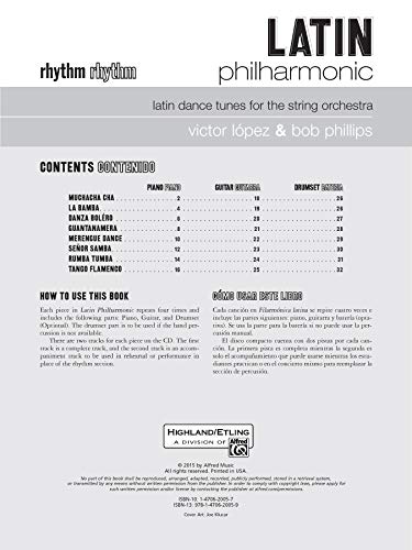 Latin Philharmonic: Latin Dance Tunes for the String Orchestra (Rhythm Section), Book & Online Audio (Philharmonic Series) - Image 2