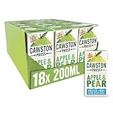 Cawston Press Fruit Water Kids Drink | Pressed Apple & Pear Flavoured Water | 200ml x 18 Pack Pear & Apple Juice Cartons | School Approved – No Added Sugar – Vegan | Ideal for Kids Lunchbox