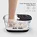 HOSPAN Collapsible Foot Spa with Heat, Bubble, Red Light, and Temperature Control, Foot Bath Massager with 8 Shiatsu Massage Rollers, Pedicure Foot Spa for Relaxation and Stress Relief, Black