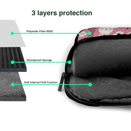 Maletín para portátil 15.6 pulg impermeable color rosa miniatura 5