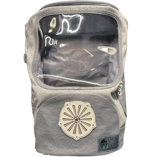 Droid Depot Astromech Droid Carrier Backpack, Gray Canvas with Clear Display Window, Industrial Theme Park Collection
