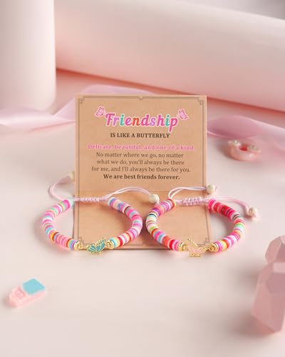 Butterfly Best Friend Matching Bracelets for 2 Friendship Gifts for Girls4