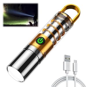 High Power Flashlights, 100000 High Lumen Rechargeable LED Flashlights, 6 Modes, Waterproof and Powerful Flashlights, Suitable for Family Camping and Hiking