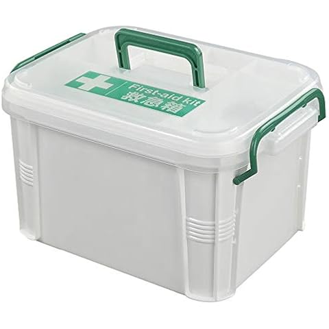 Dynko Family Plastic Medicine Box, Household First-Aid Kit, First Aid Storage Box Cover