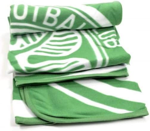 Celtic FC Fleece Blanket (One Size) (Green/White)
