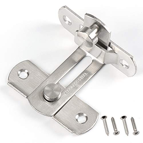 Türriegel, 90 Grad Edelstahl, rechtwinkliger Türriegel, Türriegel, Schiebetürriegel, rechts und links, 62 x 70 x 44 mm Cover