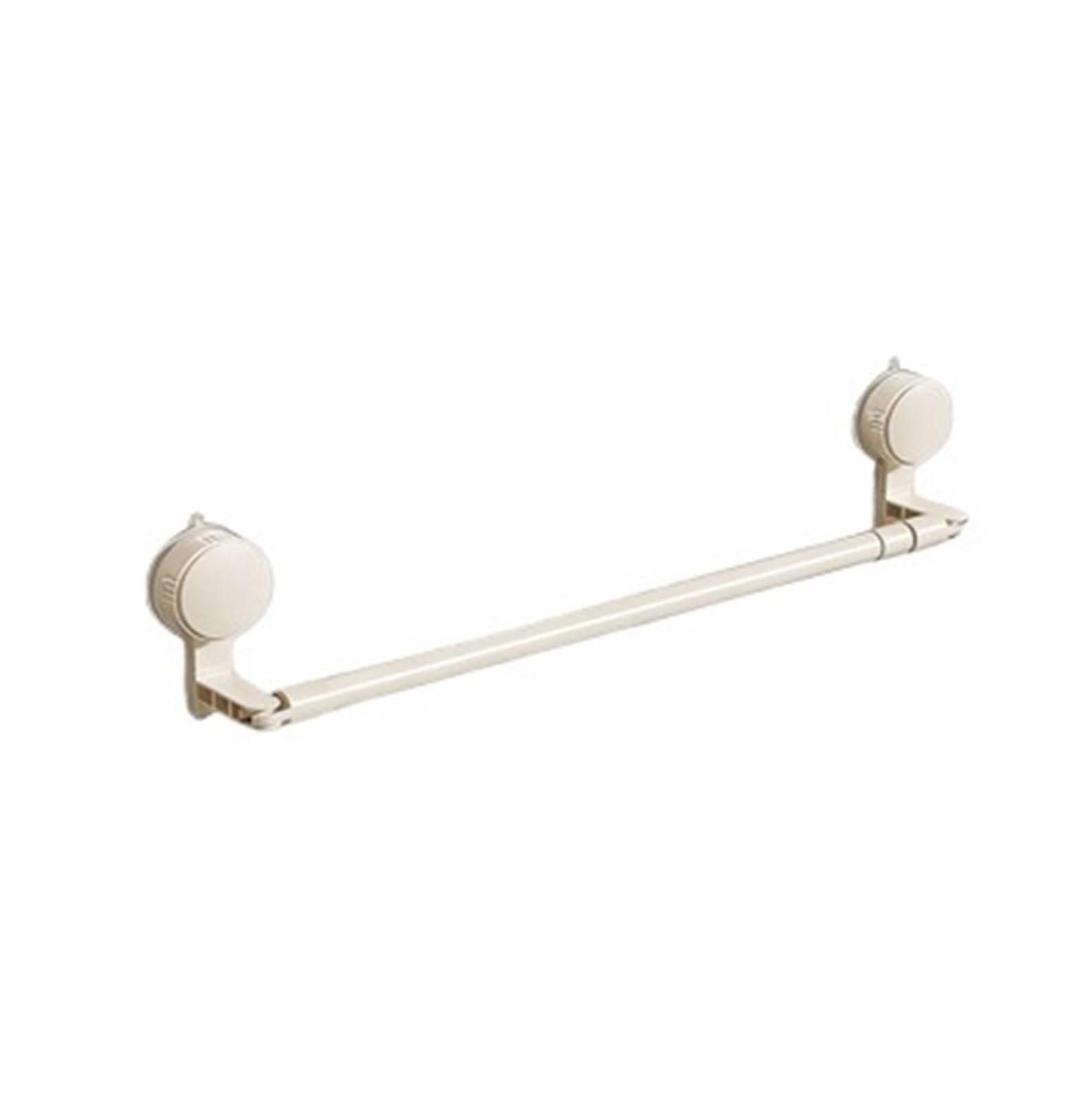 Casetlong Xp Bar Cream 50Cm 1Pc Extendable Suction Cup Type Hook Rows For Kitchen Bathroom Corner Suspension Without Marks Hanger(Xp Bar Cream 50Cm)