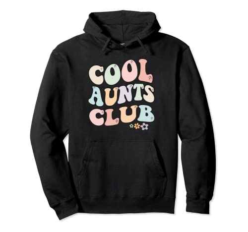 Cool Aunts Club Vintage Blumenmuster Cool Aunts Club Tante Pullover Hoodie