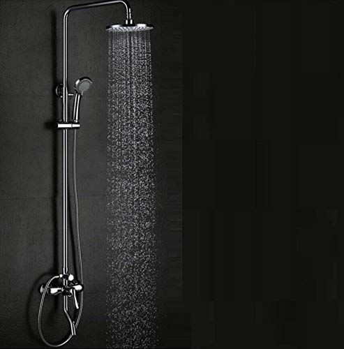 Ensemble de douche de luxe avec mitigeur et pommeau effet pluie design chic