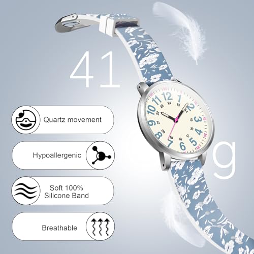 Image of Asan Ge Women's Silicone Watch, Large Dial Fashionable Waterproof Wrist Watch, Easy to Read, Multiple Colors Available, Suitable for Casual Outdoor Activities Quartz Watch