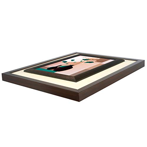 Image of Wens 'Floral Art Creation' Wall Art Painting (PS Wood, 46 cm x 38 cm x 3.75 cm, Brown)
