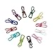 Produktbild EQLEF Bunte Wäscheklammern,Metall Wäscheklammer Multifunktions-Handtuchclips Linien Clips Solid Sealing Klammern Edelstahl(10 Stücke)