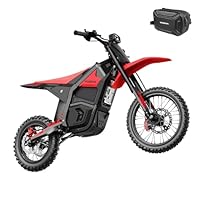 Yozma IN10 Electric Mini Dirt Bike for Teens & Adults, 14"/12" Fat Tire 2600W Electric-Motorcycle with 48V 23AH Battery Ebike 40MPH Hydraulic Brakes Mountain Off-Road EBike, Fit Age 13+