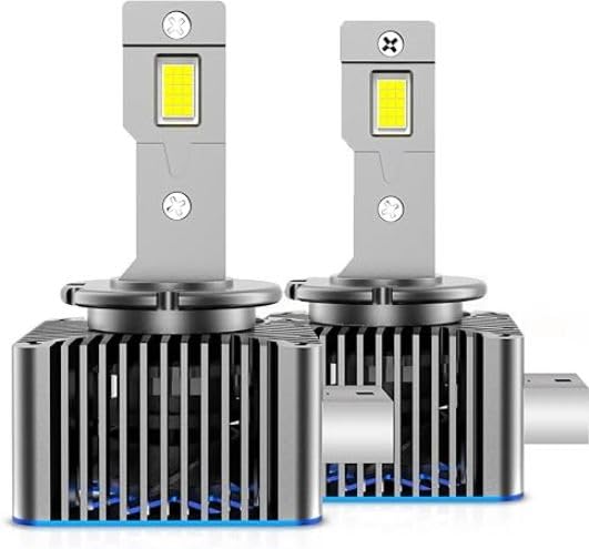 Image of Cloudsale D3S LED Headlight Bulbs 6500K Xenon White 75W /Pair 10,000LM /Pair Type (D3S Socket, T-acpro)