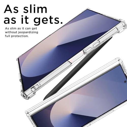 Image of TechTrendz Ultra Hybrid Transparent Case for Samsung Galaxy Z Fold 8 Ultra Case, Corner Protective Shockproof Military-Grade Drop-Proof Anti Yellowing Clear Cover Compatible with Galaxy Z Fold8 Ultra