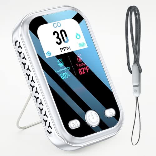 LSENLTY Portable Carbon Monoxide Detectors, CO Detector with Clear LCD Display, Mini Size CO Notification Function(CO Detector Range 0-1000PPM), CO Detectors for Camping and Travel Indoor Outdoor LSENLTY Portable Carbon Monoxide Detectors, CO Detector with Clear LCD Display, Mini Size CO Notification Function(CO Detector Range 0-1000PPM), CO Detectors for Camping and Travel Indoor Outdoor